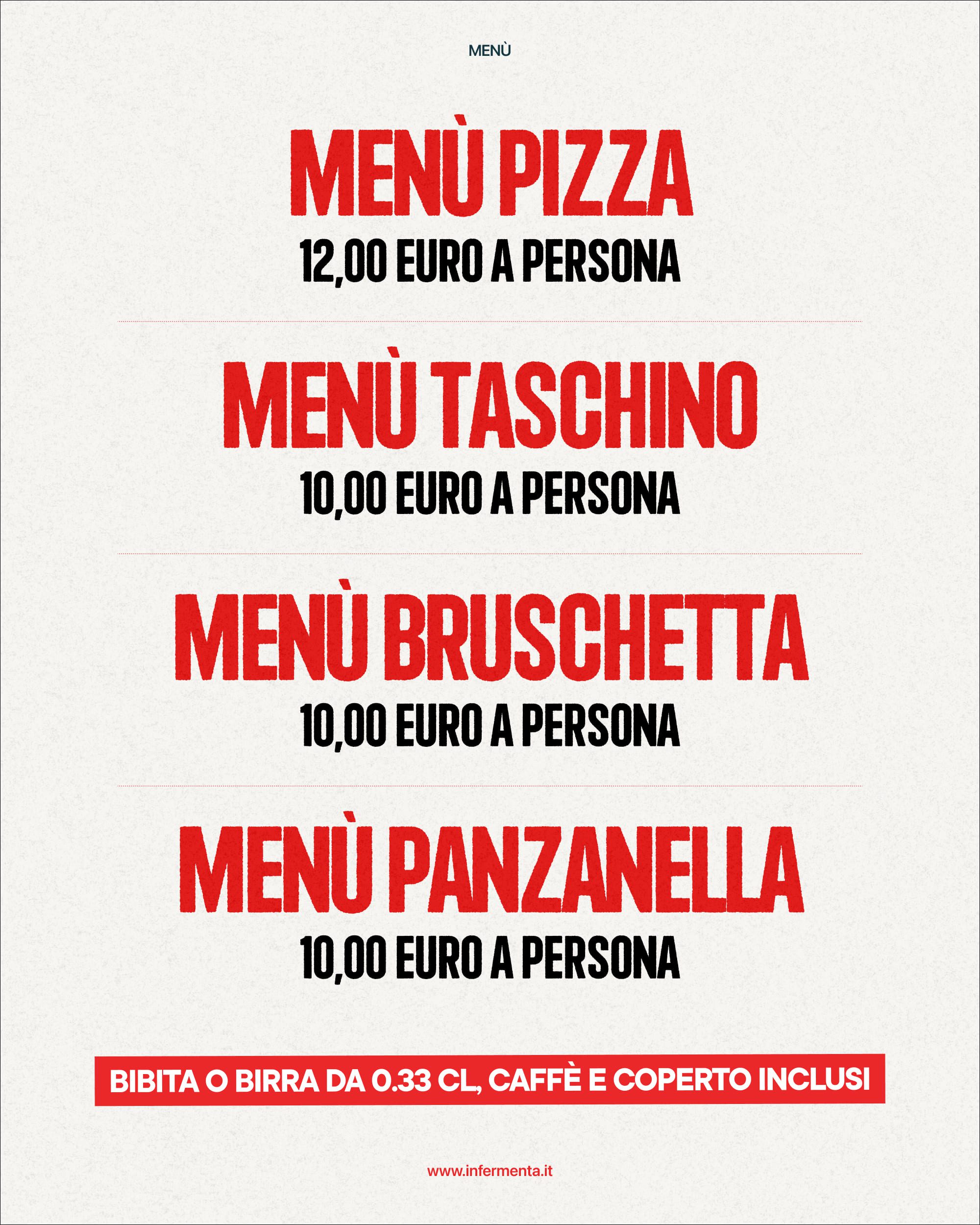 Menu pagina 2