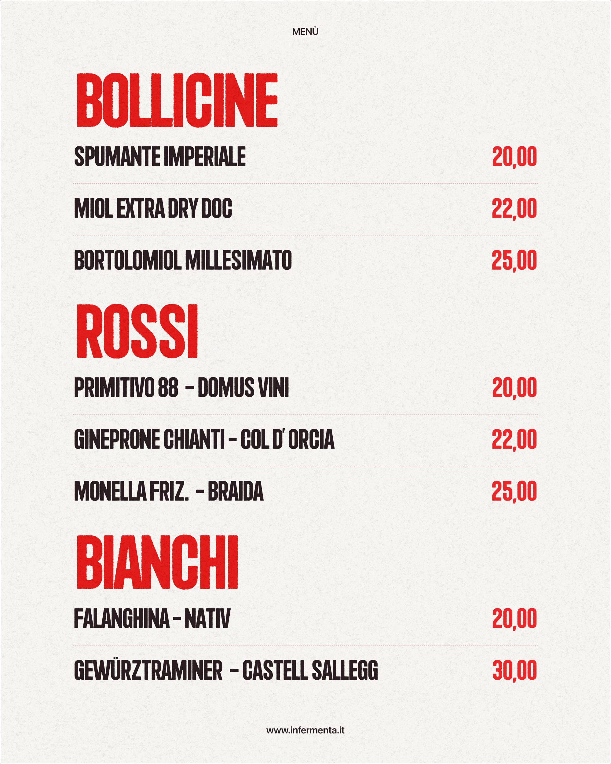 Menu pagina 29