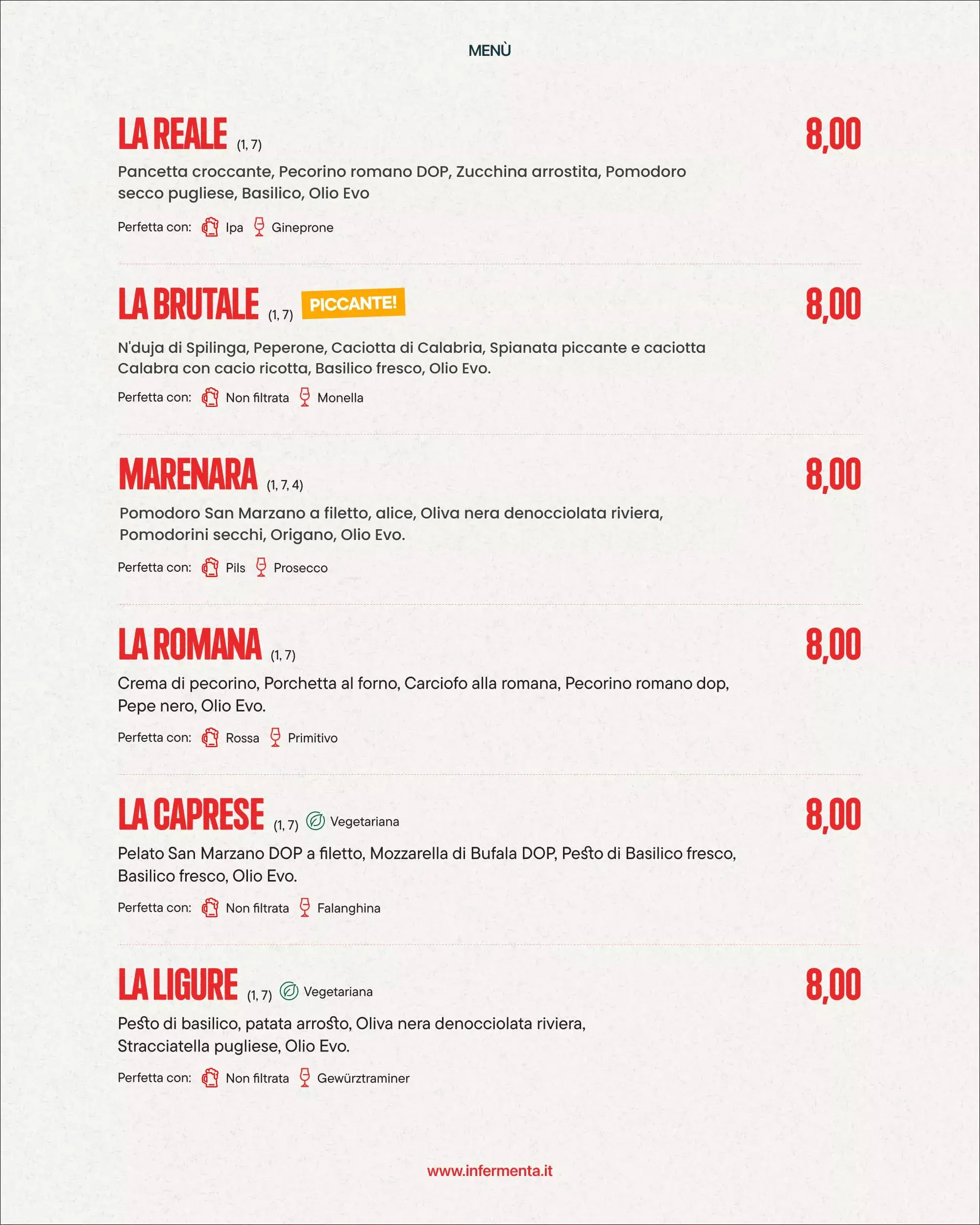 Menu pagina 9