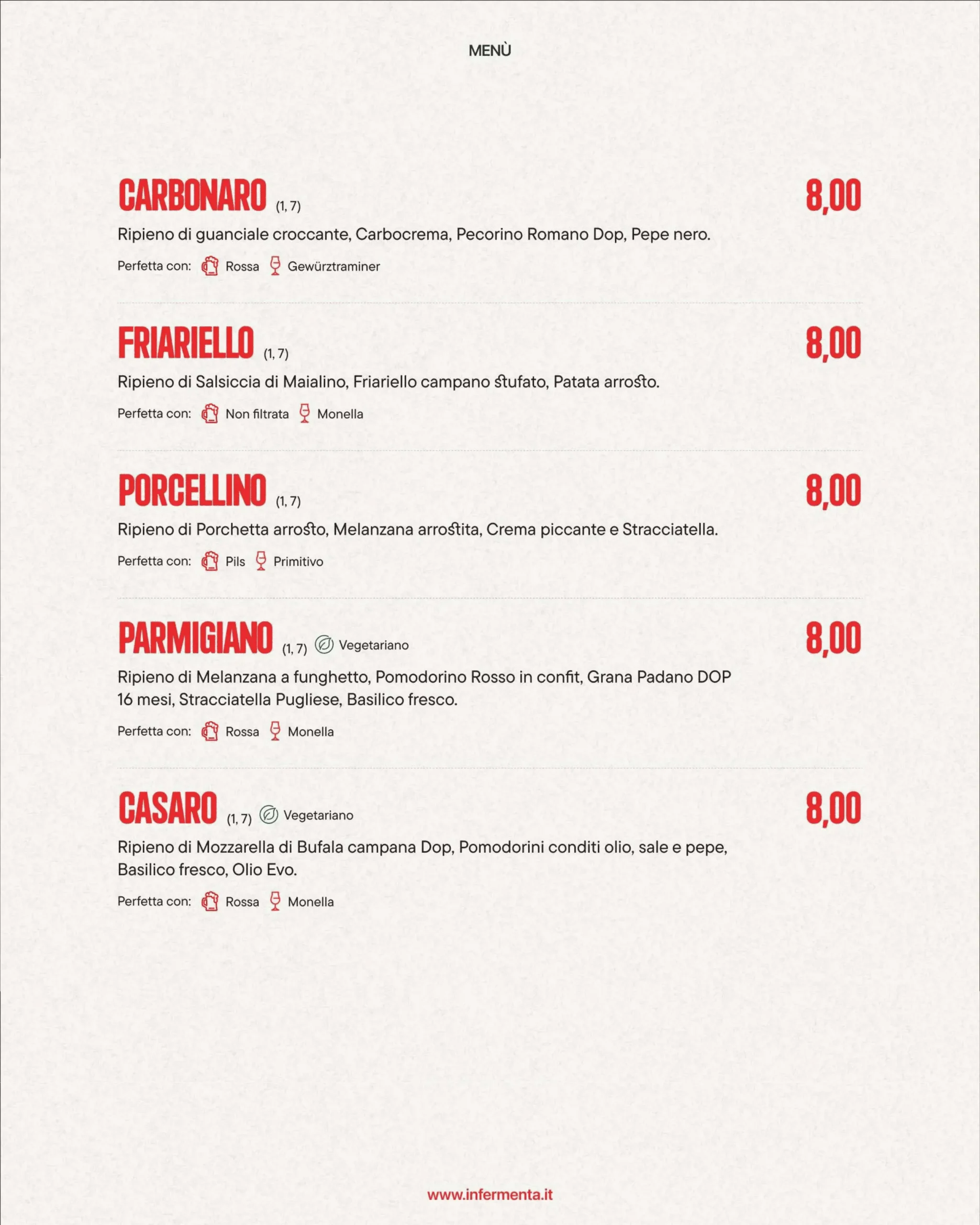 Menu pagina 11