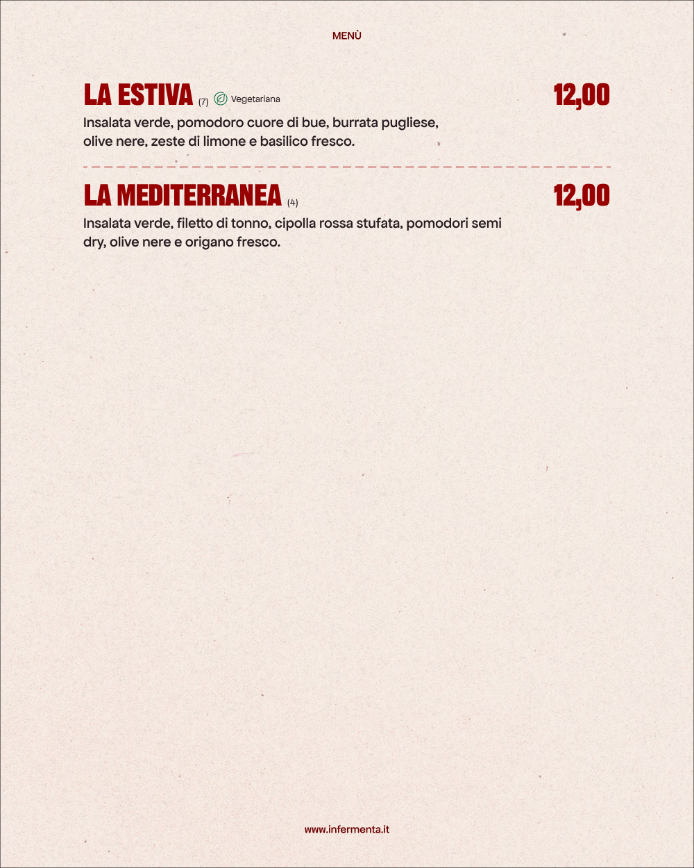 Le Insalate dettaglio