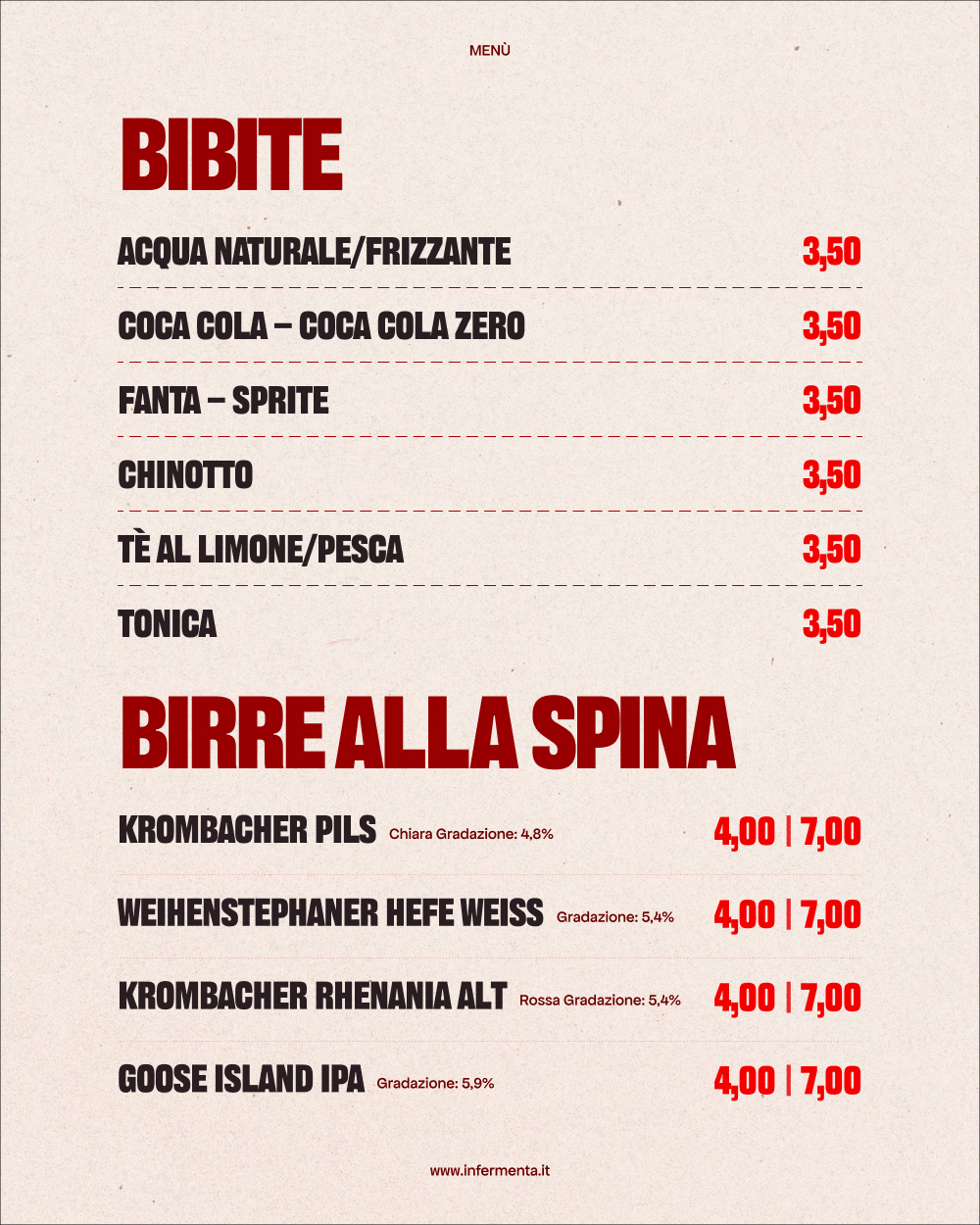 Birre e Bevande dettaglio